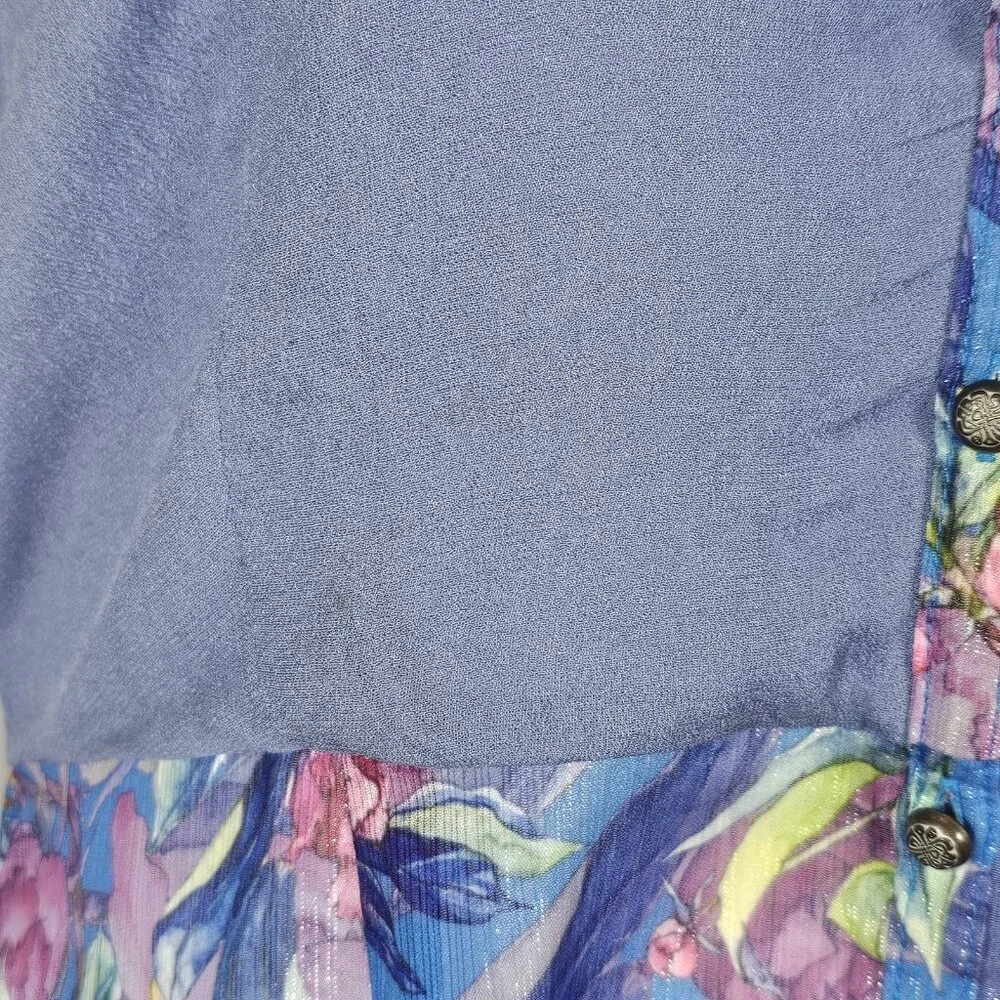Aratta Silent Journey Small Floral Embroidered Maxi Dress Boho Chic Flowy READ - Picture 9 of 10